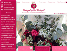 Tablet Screenshot of hochzeitsportal-stuttgart.de
